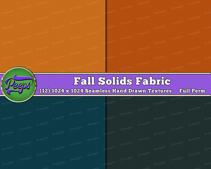 Second Life Marketplace - Peeps Textures Fall Solids Fabric