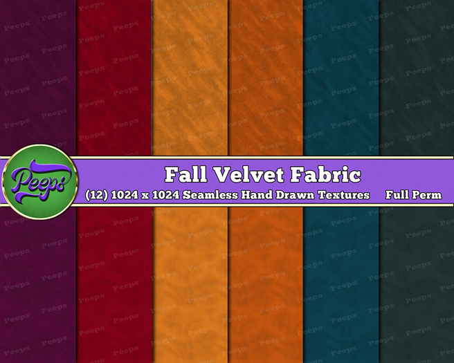 Peeps Textures Fall Velvet Fabric