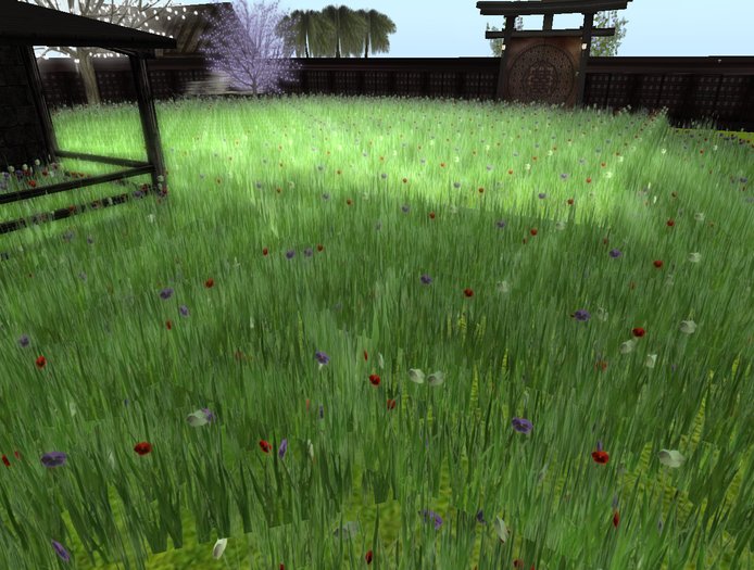 R&R-Realistic Grass Mix flowers 40x40