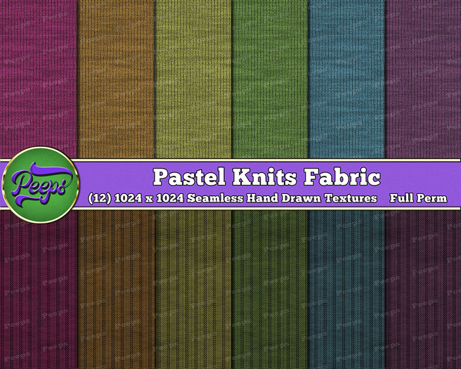 Peeps Textures Pastel Knits