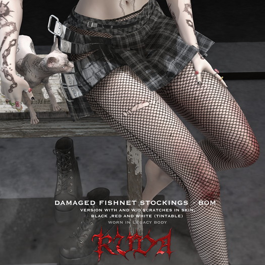 RUDA - Rocker Fishnet Stockings