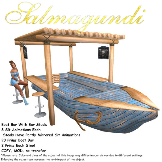 Boat Bar With Stools