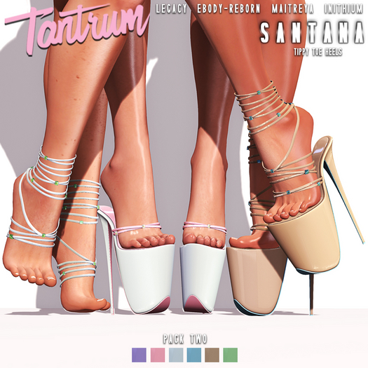 Tantrum - Santana Tippy-Toe Heels - Pack Two 