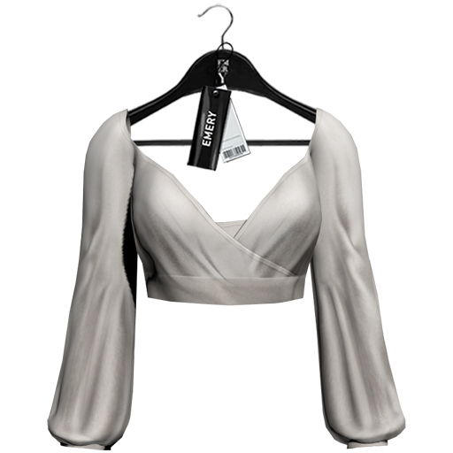 Emery Hallow Top Off-White