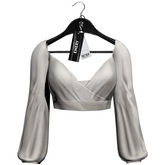Emery Hallow Top Off-White