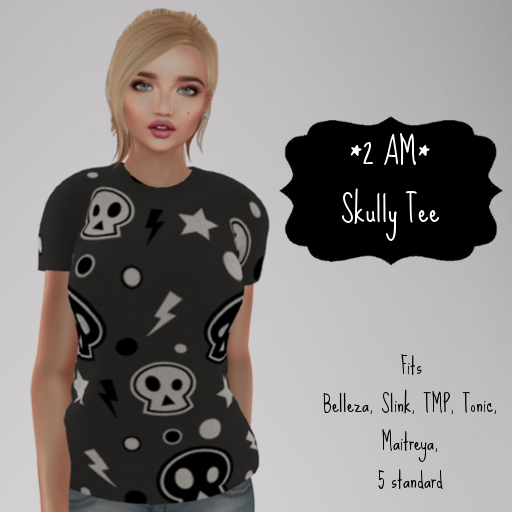 *2 AM* Skully Tee WOMANS | Halloween