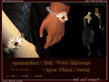 Amaranthus "Amor Vincit Omnia" Wrist Talisman (unisex)