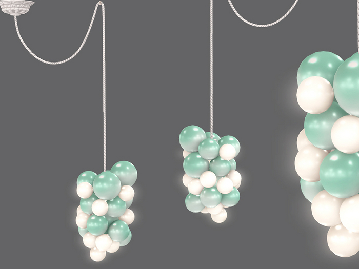 Dahlia - Bubble Lighting - Mint