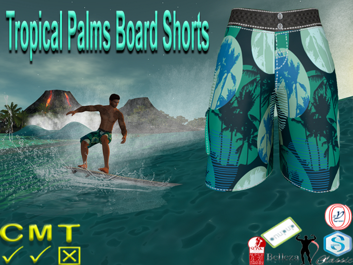 Tropical Palms Board Shorts