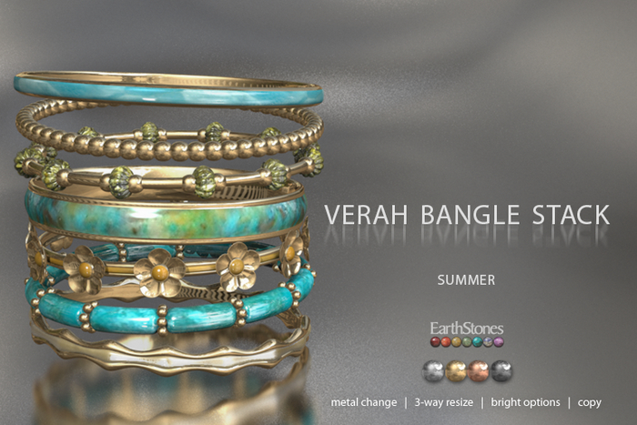 EarthStones Verah Bangles ~ Summer