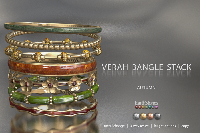 EarthStones Verah Bangles ~ Autumn