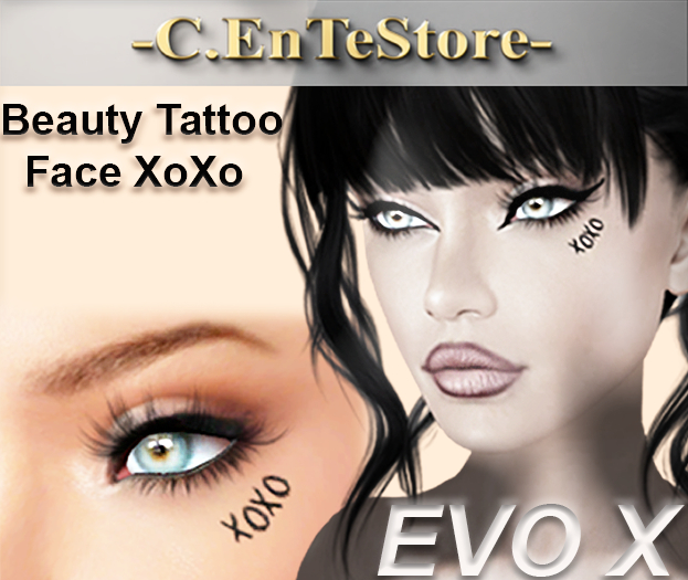 _C.EnTeStore_XOXO FACE TATTOO BEAUTY BOM _EVOX_MALE_FEMALE_