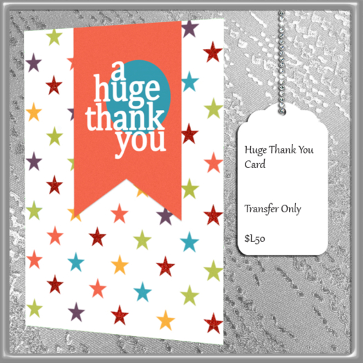 ~FS~ A Huge Thank You Card