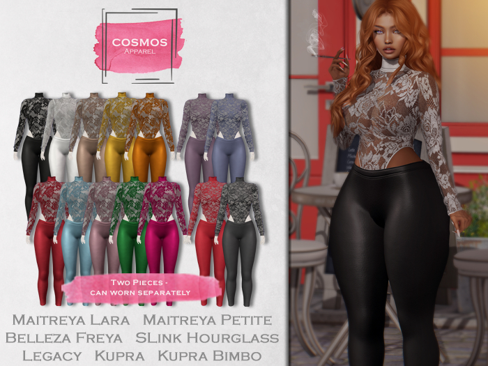 [COSMOS] Bea Bodysuit Set Lace / 10+4 Colors Fatpack