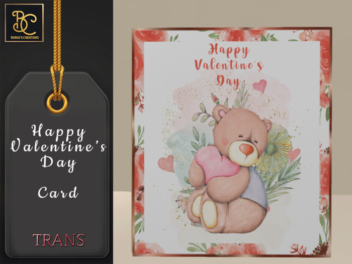 BMC3975 - HAPPY VALENTINE'S DAY CARD