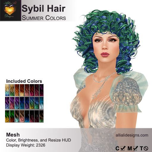 A&A Sybil Hair Summer Colors V2