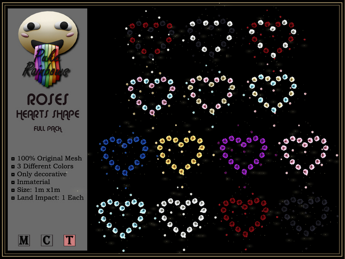 [PR] Roses Heart Shape - FULL PACK (Boxed)