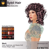A&A Sybil Hair Red Colors V2