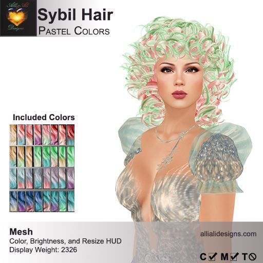 A&A Sybil Hair Pastel Colors V2 
