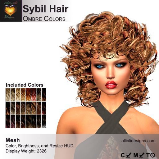 A&A Sybil Hair Ombre Colors V2 