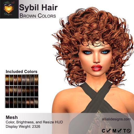 A&A Sybil Hair Brown Colors V2 
