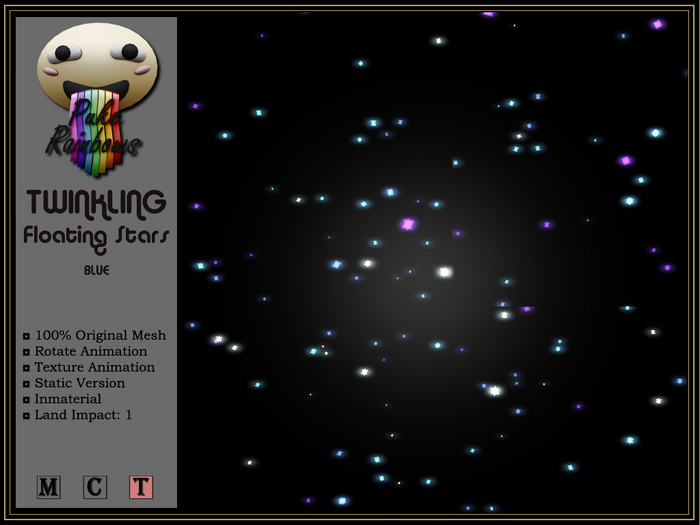 [PR] Twinkling Floating Stars - Blue
