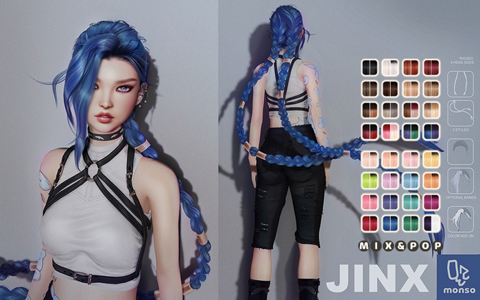 [monso] Jinx Hair /Mix & Pop