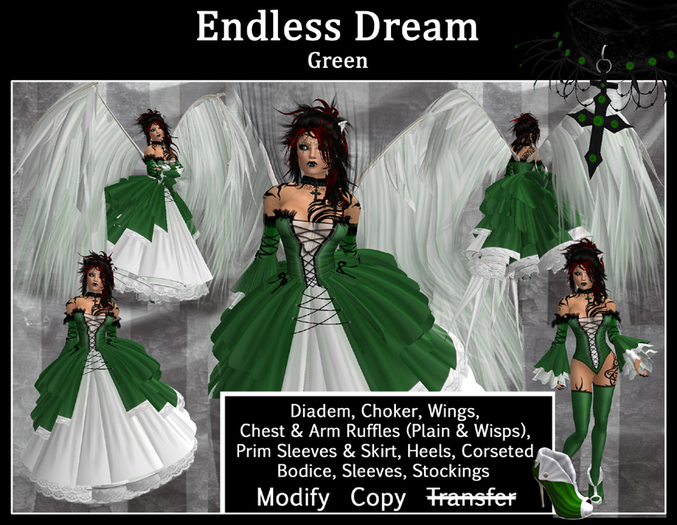 .:harmless INK:. Endless Dream Green