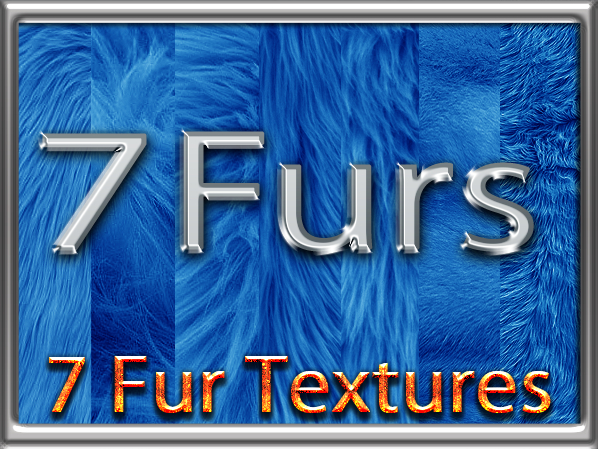 Zoy Texture [ Fur Shag Blue ] 7 Colors