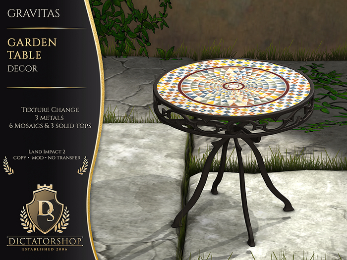 [Ds] Gravitas - Side Table Round Decor