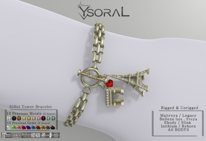 ~~ Ysoral ~~.:Luxe Bracelet Eiffel Tower :.