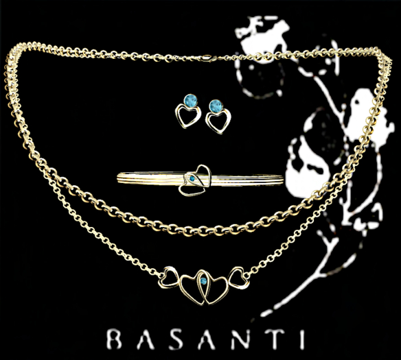 :::EnTwInEd::: Fancy Blue Diamond Necklace Set ~ Basanti