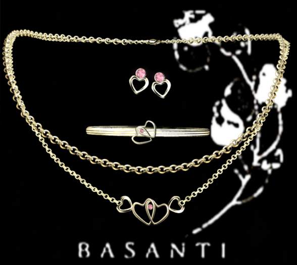 :::EnTwInEd::: Pink Sappire Necklace Set ~ Basanti