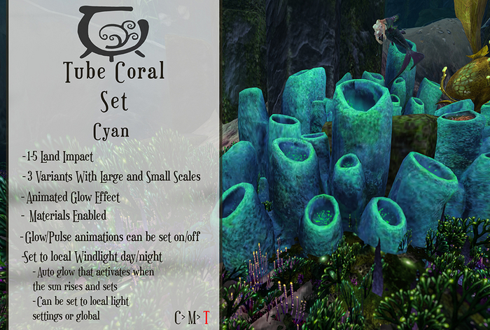 [CC] Tube Coral Set- Cyan