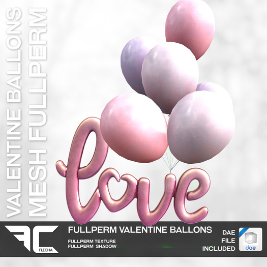 FLECHA Valentine Ballons Fullperm