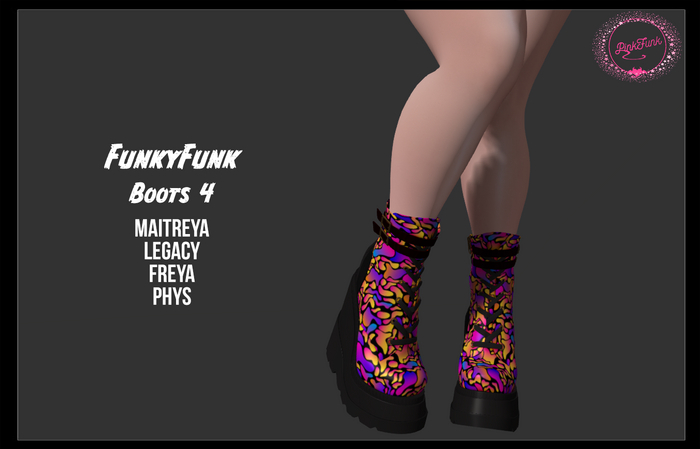 PinkFunk -FunkyFunk Boots 4 {Wear Me}