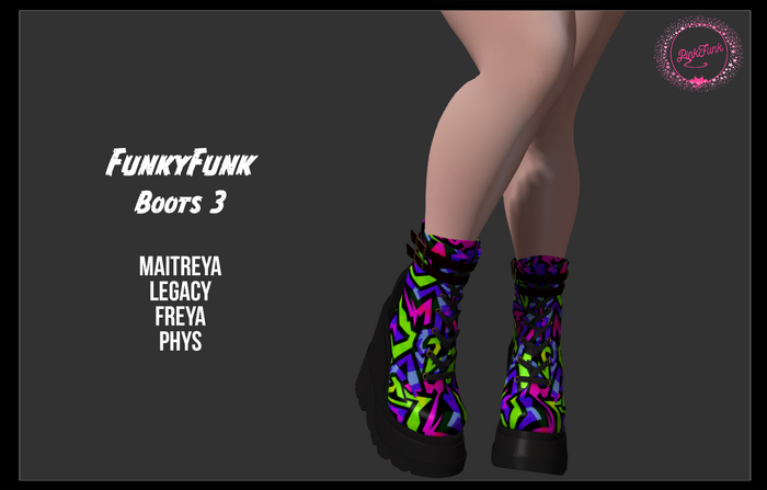 PinkFunk - FunkyFunk Boots 3 {Wear Me}