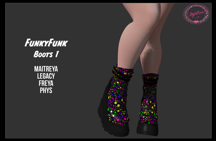 PinkFunk - FunkyFunk Boots 1 {Wear Me}
