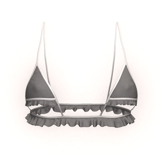 [Pawesome!] Layla's Lingerie Top - Grey