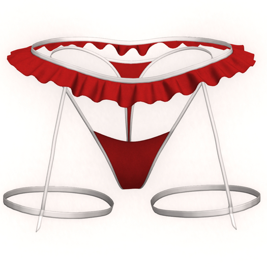 [Pawesome!] Layla's Lingerie Bottom - Red
