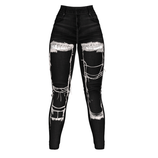[Pawesome!] Ripped Jeans - Black