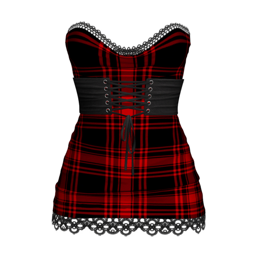 [Pawesome!] Trisha Dress - Red Plaid