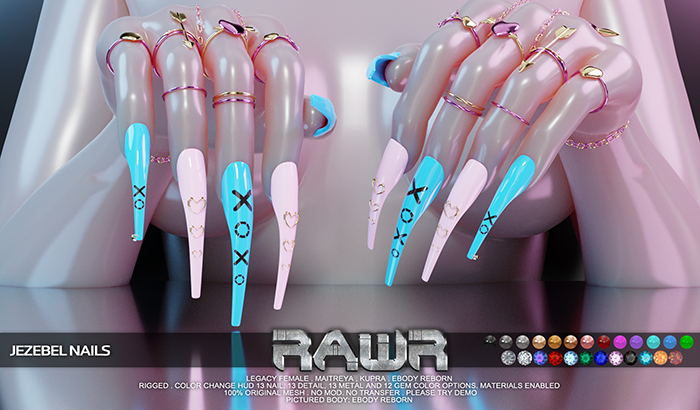 RAWR! Jezebel Nails (add me)