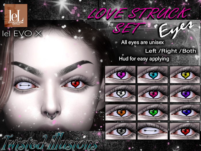++TI++ LeL EVO/X  LOVE STRUCK SET EYES  (ADD me to unpack)