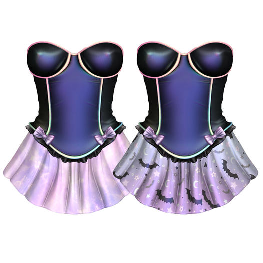 [Pawesome!] Pastel Goth Dress - FATPACK