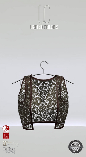 UC_April_laced_vest_brown_Maitreya_Slink_Belleza