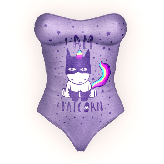 [Pawesome!] Laced Bodysuit - Batcorn