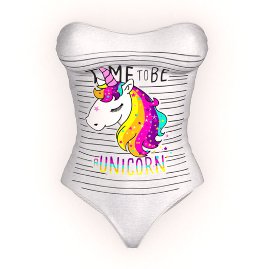 [Pawesome!] Laced Bodysuit - Unicorn