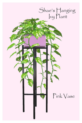 *Shae's Ivy Plant Pink Stand