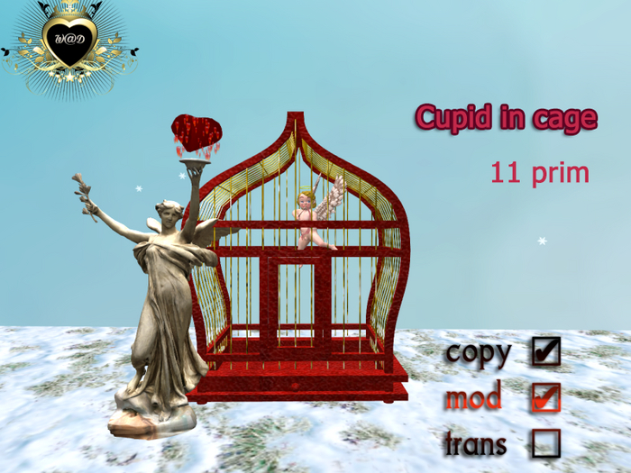 Cupid in cage